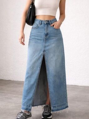 BDG Denim Maxi Skirt! Size M